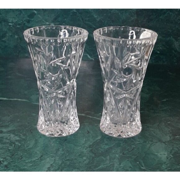 Lenox Fine Crystal Star Vase 4" Made in Czech Republic-New in Box Lot of 2 - Picture 6 of 11